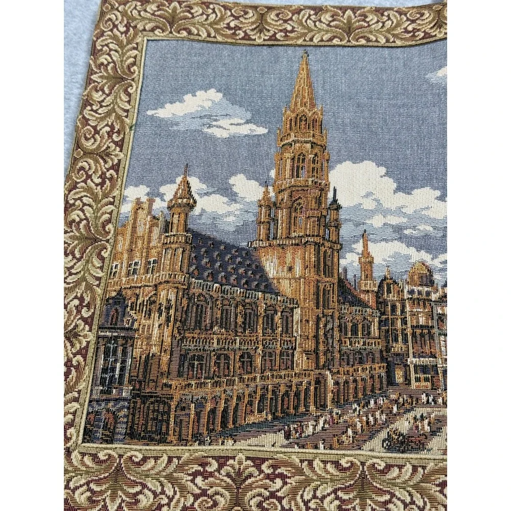 Armin & Marion Brussels Grand Place Woven Tapestry Wall Hanging Made in Germany